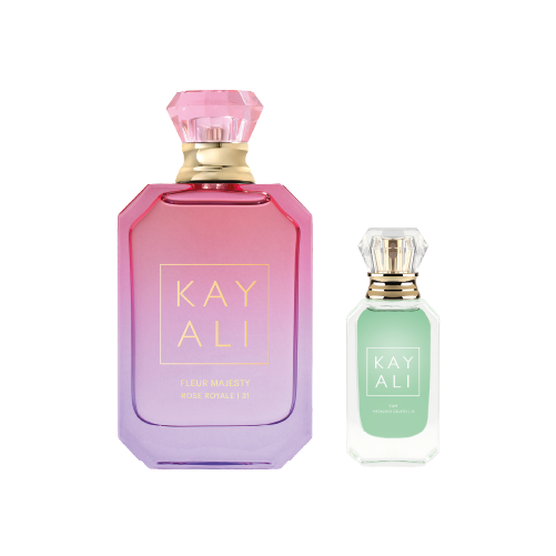 Kit Kayali Fleur Majesty Rose Royale 31 e Yum Pistachio Gelato 33 Eau de Parfum Intense